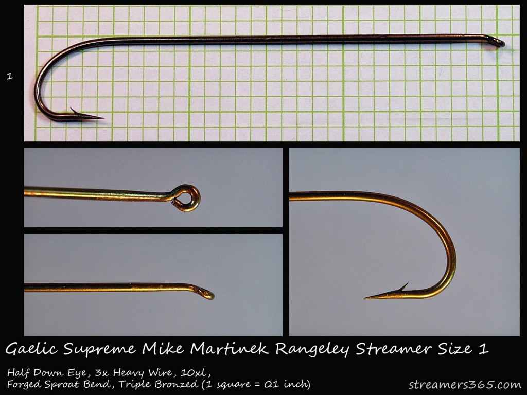 Gaelic Supreme Mike Martinek Rangeley Streamer Hook Profile