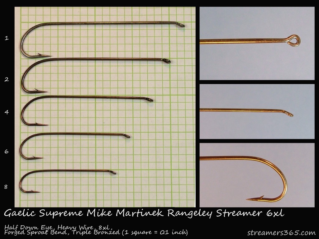 Gaelic Supreme Mike Martinek Rangeley Streamer 6xl Hook Profile