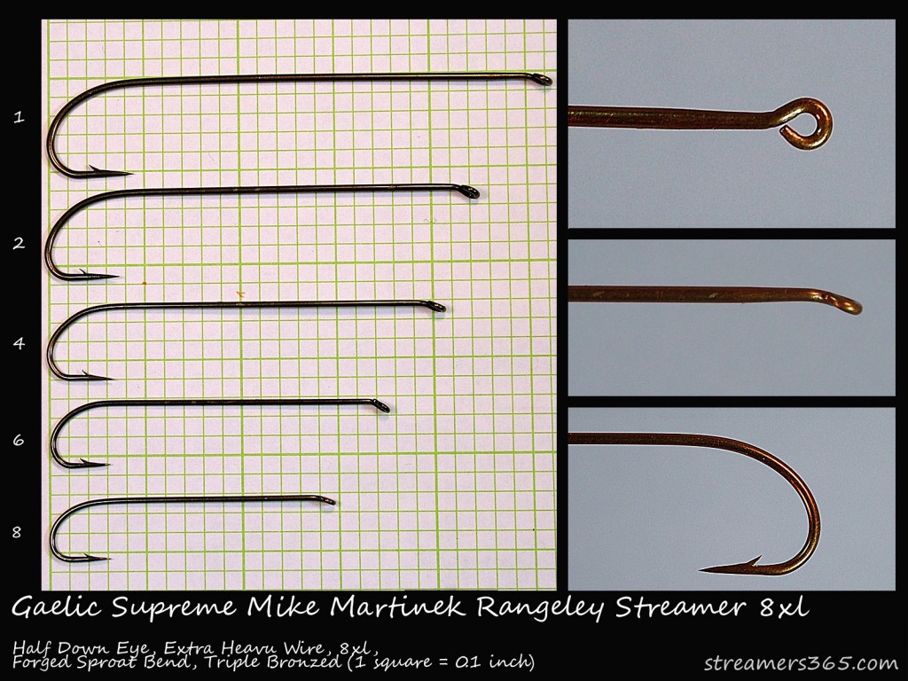 Gaelic Supreme Mike Martinek Rangeley Streamer 8xl Hook Profile