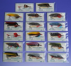 Carrie Stevens Rangeley Streamer Salmon Fly Collection by Wendell Folkins