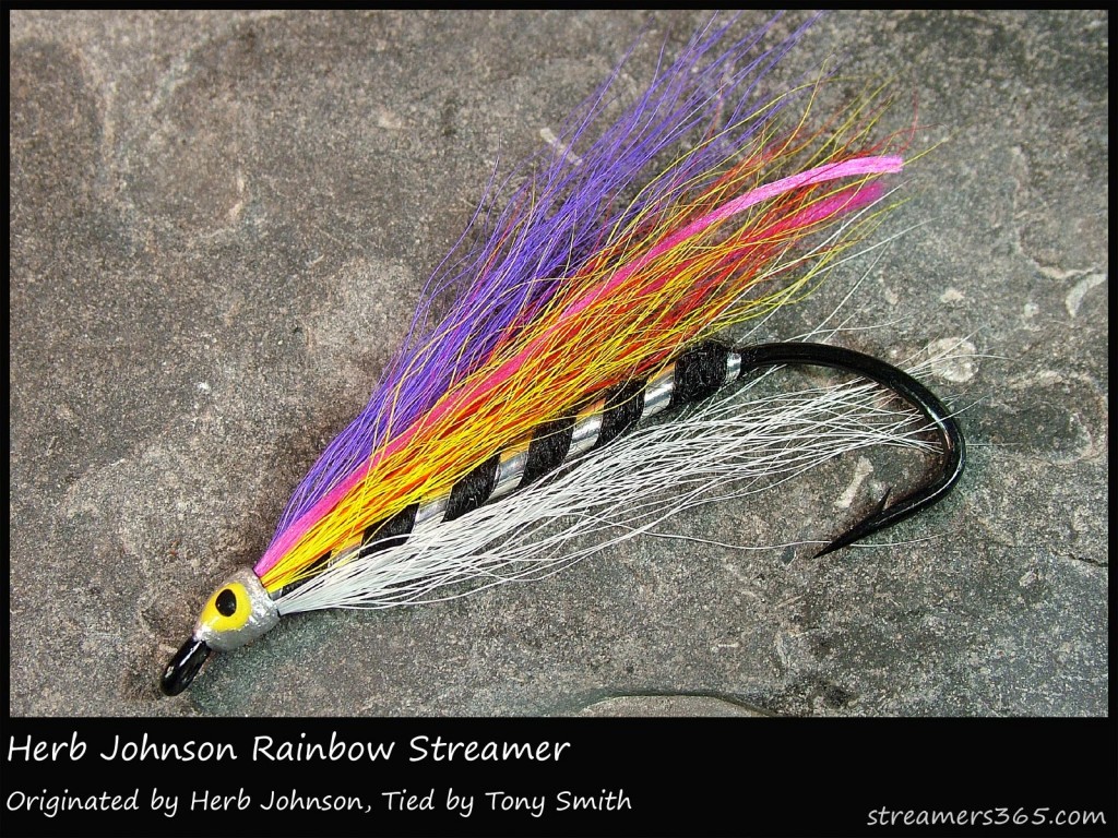 Herb Johnson Rainbow Shiner - tied by Tony Smith