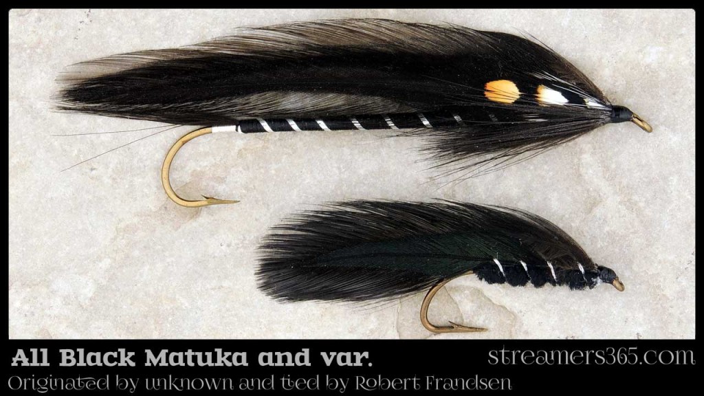 All Black Matuka and streamer conversion by Robert Frandsen